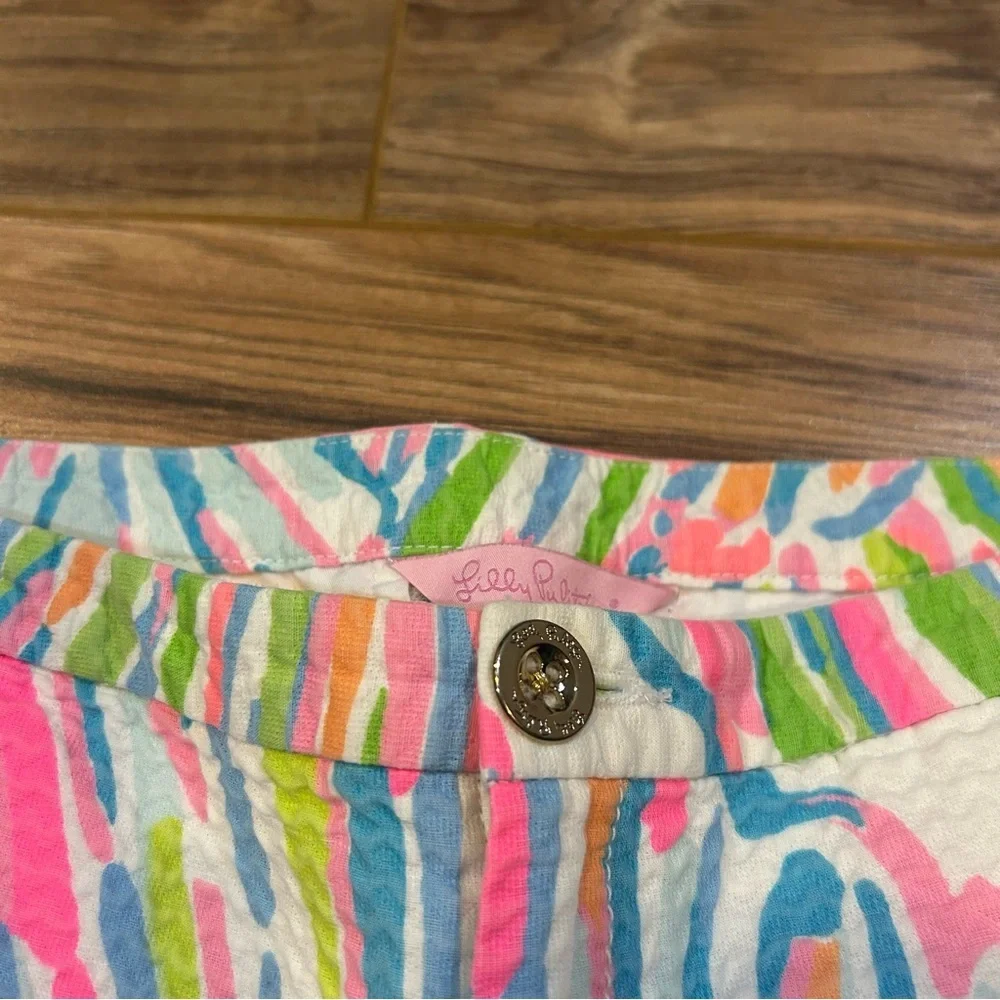 Lilly Pulitzer Women’s Size 2 Adie Shorts Resort White Shellabrate Print